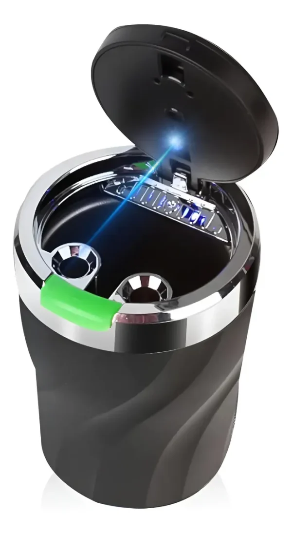 Cenicero Led Accesorio Auto Luz Led Apertura Facil Pr Olores